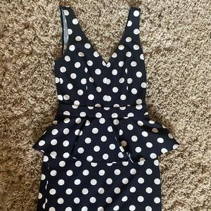 Short polka dot dress